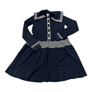 MADELEINE THOMPSON Nautical Cashmere Dress Women's Size M Medium Sweater